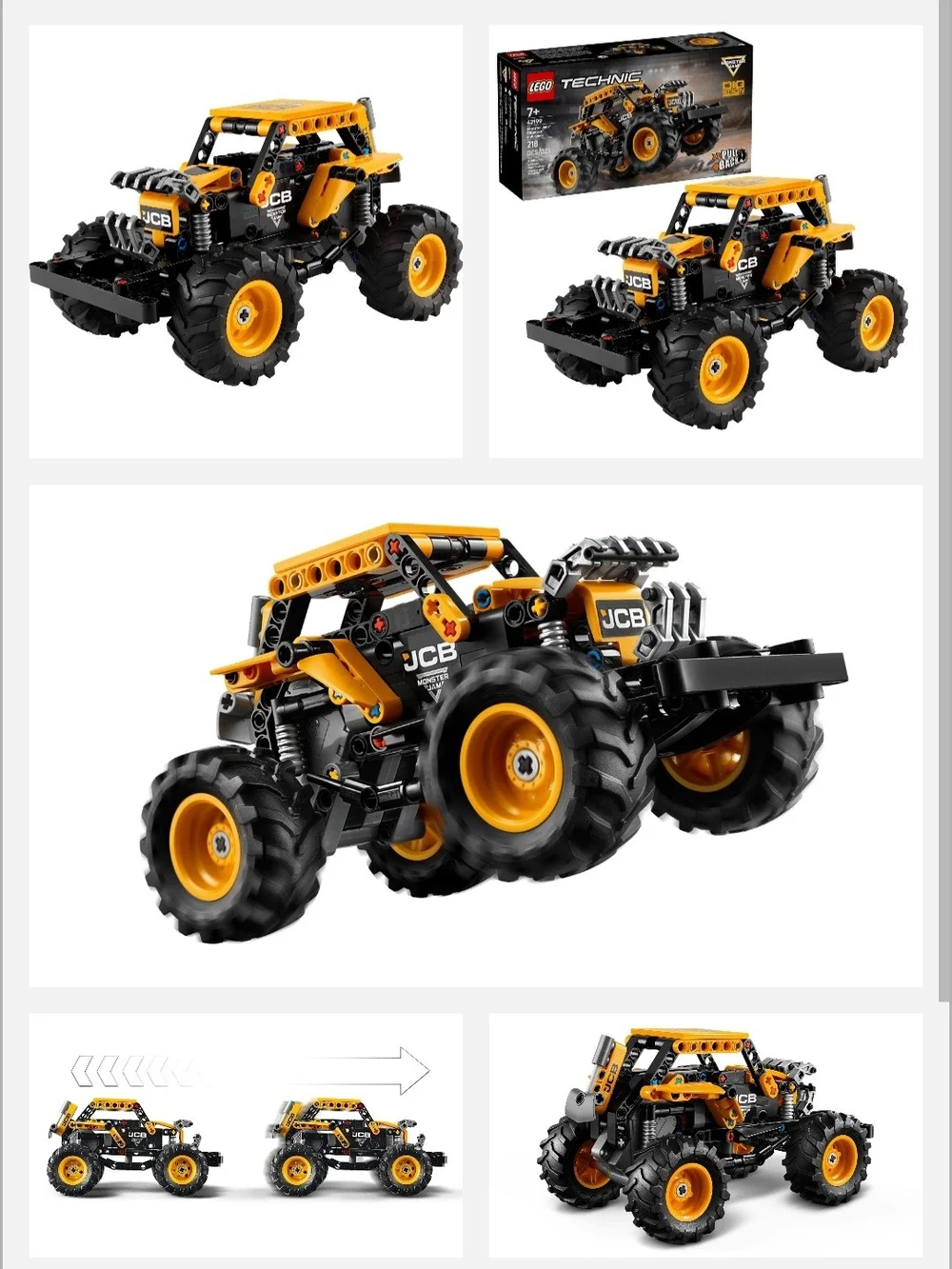 Lego Technic Monster Jam Digatron Pull-Back NEW 7+